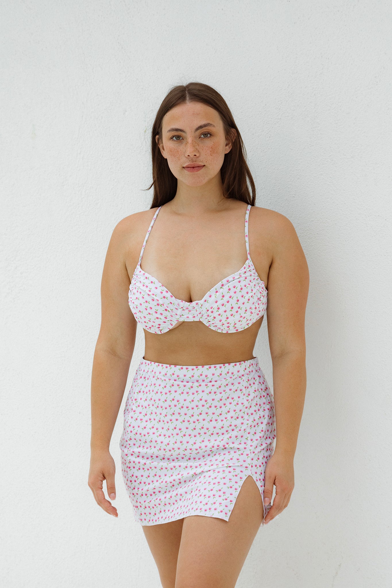 August Swim Skirt / Rose