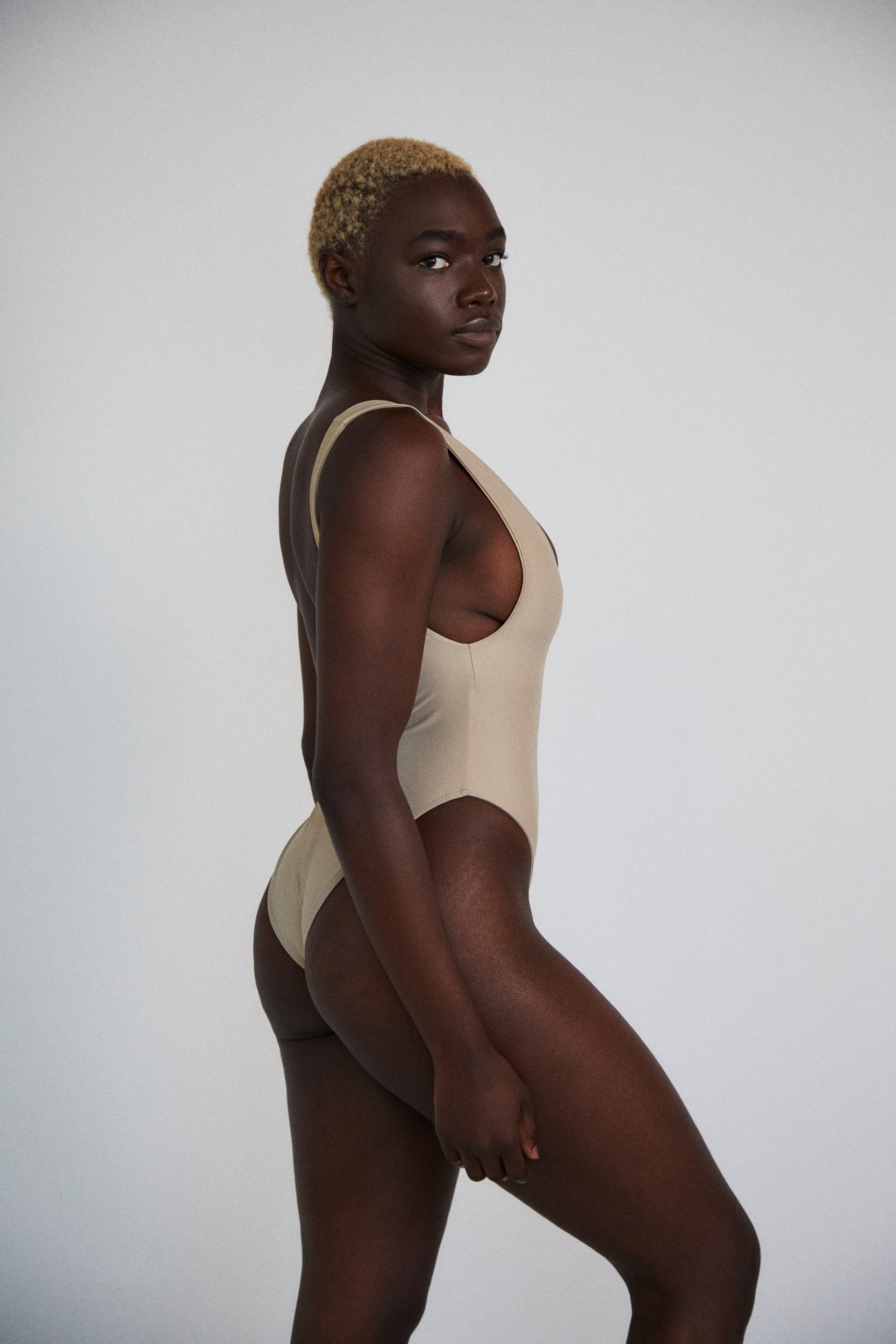 ★PLAGE_seoul★ Crepe Swim Set_Black THE DEEP V-MAILLOT in BLACK & CREAM CREPE – Lisa Marie Fernandez